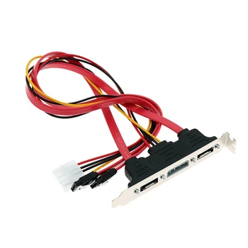 2 КОМПЮТЪР с конектор за свързване на ESATA и SATA за 4-контактна IDE Molex Power PCI Конектор конектор на кабела в пълен ръст за външен твърд диск