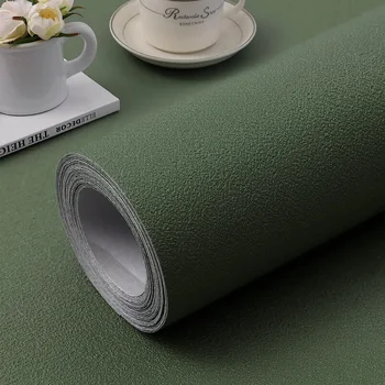 Зелени тапети с самоуправление и подвижни винил 3D фолио, лепило върху хартия за нанасяне на декоративна облицовка за къща, за ремонт маси и врати