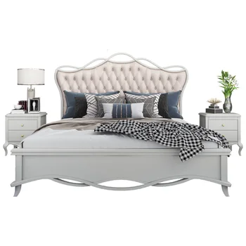 Търговия на едро с Модерни мебели за спалня в американския съвременен стил Дървени легла, за спални и удобства B472