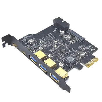 Ултра-бързо карта USB 3.2 PCIe Gen2 Type C USB, PCI-E PCI Adapter Board Директен доставка