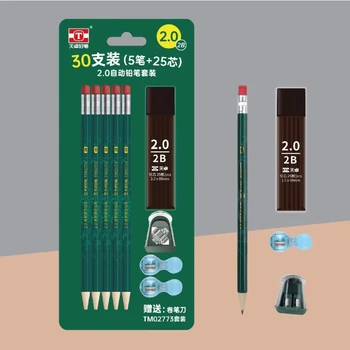 30ШТ Комплект моливи Ultra Bold Continuous за защита на околната среда за децата с автоматична острилка ви Допълнете 2.0 за моливи