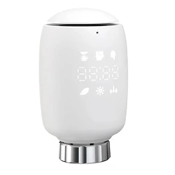 1бр Радиаторный клапан на един умен дом Термостатичен Радиаторный клапан Термостат Вентил LED дисплей Приложението Wifi Контролер за Управление на радиатора