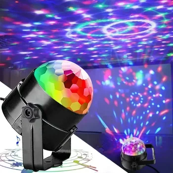 USB Акумулаторна Цветен Живописна лампа Party Лампа с дистанционно управление LED Magic Ball Търговска Светлинен ефект Light Atmosphere Light