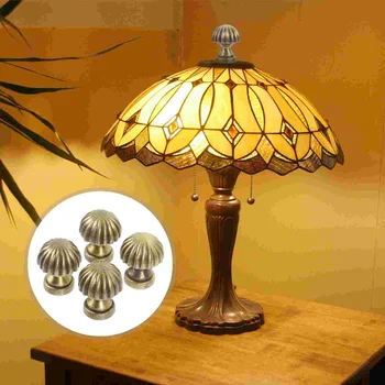 4шт Лампа за лампи с копче Метални Орнаменти за Finial Настолни Лампи Лампи Декори