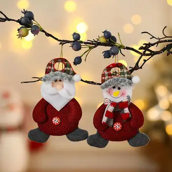 Коледна висулка Подвесное декорация на Празнични Празнични Висящи украшения Очарователен Cartoony Снежен човек Лосове Дядо Коледа за Коледа