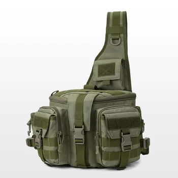 Водоустойчив риболовна чанта, Мъжка чанта за въдици с едно рамо, Улични съоръжения за улов на шаран Чанти за карпфишинга XA370Q