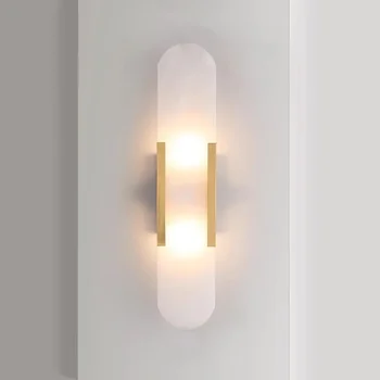 Biewalk Модерен Led Мрамор, с монтиран на стената лампа, който представя на Нощното Шкафче в хола, Декор Прикроватной лампи Мрамор, Златен, с монтиран на стената лампа в помещението