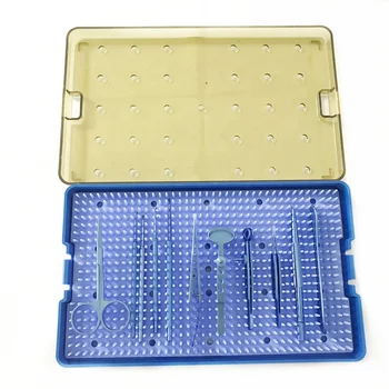 Набор от инструменти Chalazion от титанова сплав 12шт с стерилизационной кутия за офтальмохирургии