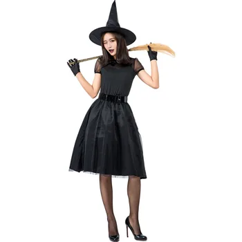 За възрастни жени с Магическа Облекло Вещици, халат Магьосник, Сценичното рокля, Комплект шапки за ролеви игри на Хелоуин, cosplay Костюм