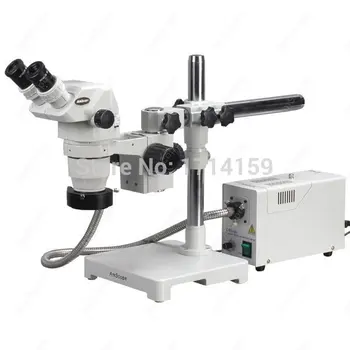 Монети/ Марка-Amscope Доставя микроскоп с стереозумом 3,35 X-90X на бум с оптичен кольцевым осветление