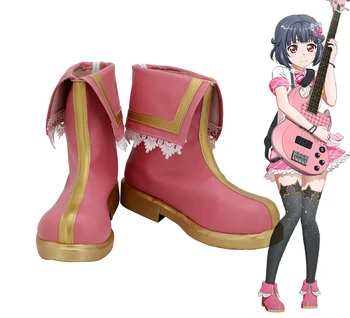 Обувки за cosplay Bang Dream Rimiri, розови обувки, направен по поръчка на унисекс