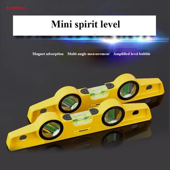 Малка сграда инструмент за изравняване на нивото на Mini Spirit Level с магнитни три мехурчета