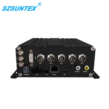 SZSUNTEX ST9804 HI Silicon 3521 H264 1080P 4-канален твърд диск SD-карта HD Интерфейс M12-Smart 4 MDVR