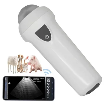 Преносим ултразвуков апарат за свине, овце, Безжичен Механичен Ветеринарен Ултразвуков скенер, Лаптоп, Тест за бременност
