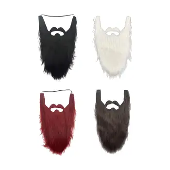 Костюм с дълга брада, фалшиви мустаци, носи етикет за услугата брада, мустаци, Малък брада, аксесоари за костюм на елф, екипировки за партита, аксесоари за cosplay