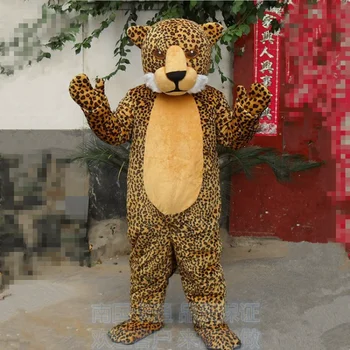 Талисман Костюм леопард, плюшено костюм Леопард за cosplay, кралят костюм Леопард за Хелоуин, реквизит за изпълнения с герои от анимационни филми за възрастни унисекс