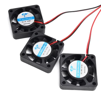 4010 5V & 12V & 24V Охлаждащ турбовентилятор Brushless детайли за 3D-принтер 2Pin за екструдер на Вентилатора-охладител за постоянен ток, Пластмасови вентилатори Envio Безплатно