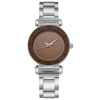 Луксозни часовници Кварцови часовници с циферблат от неръждаема стомана Ежедневни часовници-гривни accesorios para mujer дамски часовници безплатна доставка parejas