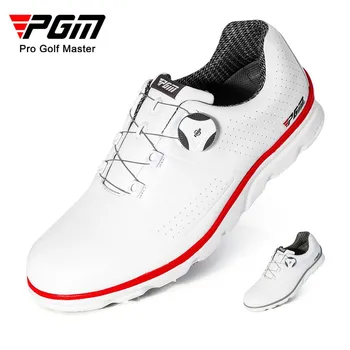 Мъжки обувки за голф PGM, водоустойчива дишаща мъжки обувки за голф, мъжки въртящи се връзки, спортни обувки, нескользящие маратонки XZ166