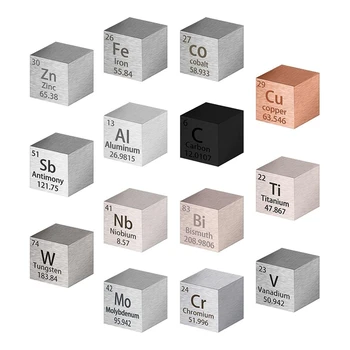 Квадратен набор от елементи от 14 части, Квадратна таблица Вода от чист метал плътност 15 мм, серия от метални квадратни елементи, Материали за хоби Здрав
