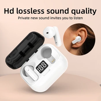 Безжични слушалки, Bluetooth-съвместими слушалки, спортни слушалки за джогинг, музикални слушалки с микрофон, захранване, слушалки с шумопотискане.