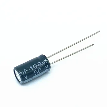 20PCS Високо качество 50V100UF 6 *11 мм 100 UF 50V 6* 11 Електролитни кондензатори