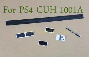 50 компл./лот Взаимозаменяеми Черен Корпус във формата На Миди Стикер Стикер Уплътнения за PlayStation4 ps4 корпус CUH-1001A
