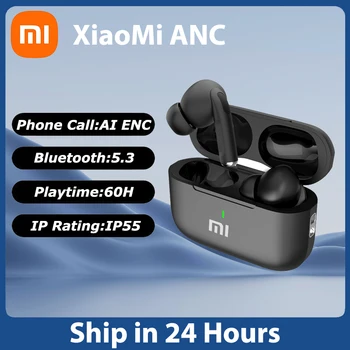 Слушалки XIAOMI ANC с докосване Bluetooth 5.3, водоустойчиви слушалки в ушите Mijia, безжични слушалки Redmi, вграден микрофон