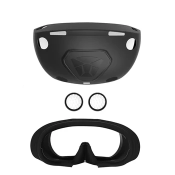 За слушалки PS VR2 Силиконов защитен калъф за защита от надраскване, сменяеми лицеви интерфейс, дръжки за носене, за VR-контролер, аксесоари
