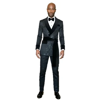 Нов Стил, Оборудвана Мъжки костюм Сако и Панталон, Сако, Бизнес Официалната работни Облекла, Булчински Костюм на Младоженеца, Плюс размери, Homme