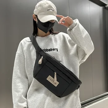 Модерен дамски поясная чанта, найлонови скута чанти, Телефонна чанта, улични скута чанта в стил хип-хоп, голям капацитет, унисекс, нагрудная чанта през рамо, набедренная чанта