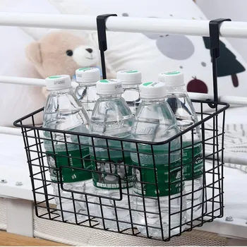 Мрежести кошници за съхранение с куки над като кабинет Органайзер Метална Кошница Висящ Органайзер за съхранение Кухня Органайзер за баня