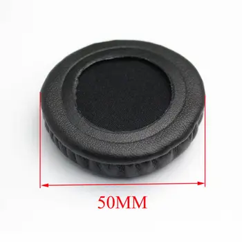 Губчатые амбушюры за слушалки, дизайн с кръгла форма, съвместима със слушалки с диаметър 50-105 мм, подобрен комфорт и качество на звука