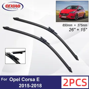 Авто Чистачки За Opel Corsa E 2015-2018 Предната Четки за Чистачки Меки Гумени Чистачки на предното стъкло на Автомобил на Предното Стъкло 26 
