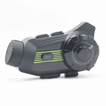 Каска, Bluetooth-слушалка за вътрешна комуникация с функция камера 2K, видео с добро качество за мотоциклетисти