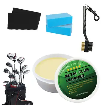 Комплект за почистване на стикове за голф, многофункционално средство за почистване на стикове за голф и комплект за полиране, препарат за премахване на петна, драскотини, ръжда.
