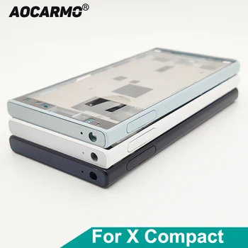 Aocarmo За Sony Xperia X Compact F5321 X XC Mini Средната Рамка на Шасито Рамка Скоба Панел Плоча