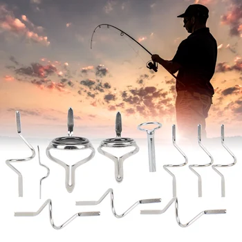 Ръководство по улов на риболов, летят, Инструмент за ремонт на риболов, Трайни пръстен с двойна катарама от неръждаема стомана