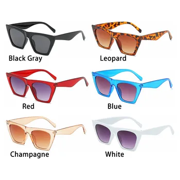 6 Цвята fashion Слънчеви очила Реколта Нюанси Очила Квадратни Риболовни Дамски Слънчеви очила С UV400 защита от Градинска Облекло Риболовни очила