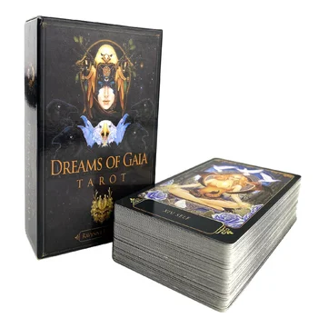 Dreams of Gaia Колода Карти Таро Издание На Английски Език и Предсказания за съдбата на Семейно парти игра-Оракул и Предсказания