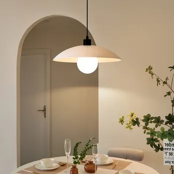 Окачен лампа от скандинавския led стъкло, минималистична черно-бяла окачен лампа за ресторант, бар, спалня, прикроватной нощни шкафчета, шкаф, осветително тяло