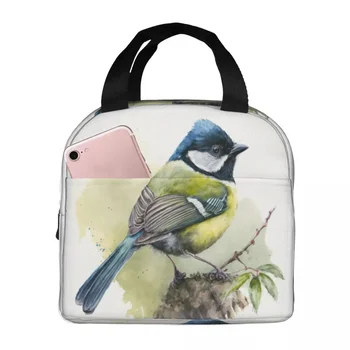 Чанта за обяд с изолация от British Garden Birds Chaffinch, чанти за пикник, термоохладитель, обяд-бокс, чанта за обяд за жени, работа и деца