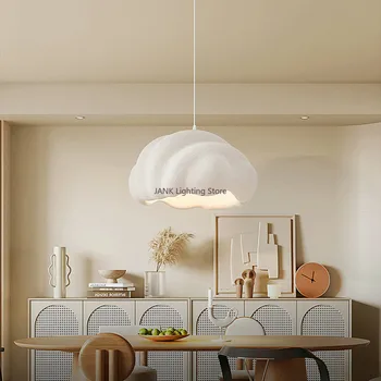 Новата Френска трапезария Wabi Sabi LED Окачен лампа в кремовом стил Бар Полилей за спалня Модел Лампа Декоративни осветителни Тела