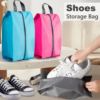 Преносима Водоустойчива чанта за обувки, чанта за съхранение от полиестер, Удобен Органайзер за съхранение, Сортиране, обувки, чанта с цип за пътуване