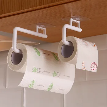 Стенен държач за тоалетна хартия, кърпа за кухня, шкафове от неръждаема стомана, Поставка за съхранение на ролки от хартия, аксесоари за баня