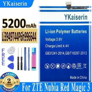 5200 mah YKaiserin Батерия Li3949T44P6h996644 за ZTE Nubia Red Magic 3 Magic3 NX629J Батерия + Песен-код Bateria