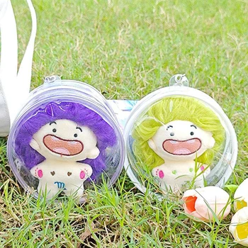 Бистра стоп-моушън чанта за анимационни кукли, прозрачен Защитен калъф за играчки, ключодържател с фигура на японското аниме, Чанта за кукли, чанта за съхранение