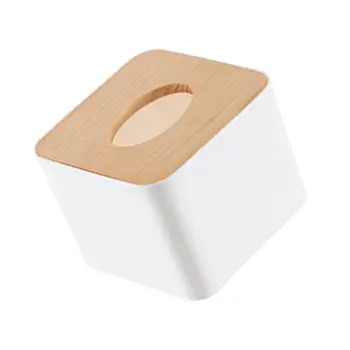 2/3 от Притежателя на кутии за салфетки в минималистичен стил, за тоалетка вечеря в банята, салфетки за лице, черен