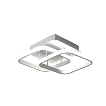 1 бр. Акрилен полилей в скандинавски стил, модерен бял тавана лампа, желязо + силикон за спалня, кухня, коридор, ресторант