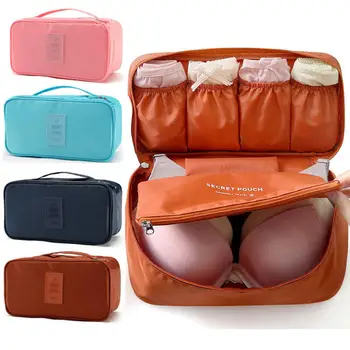 Пътна чанта за сутиен Чанта-органайзер за бельо За жени Опаковане на дамско бельо за спалня Cubic торбичка за съхранение сутиен и бикини Висококачествен калъф за пране